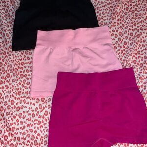 Bundle of 3 shein butt scrunch shorts